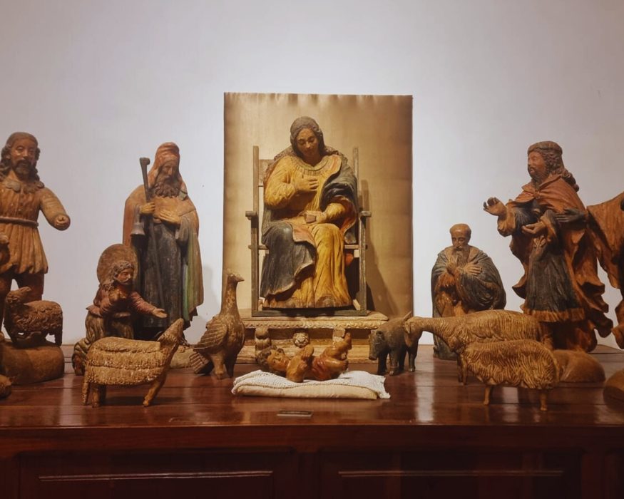 Baroque statues in the museum