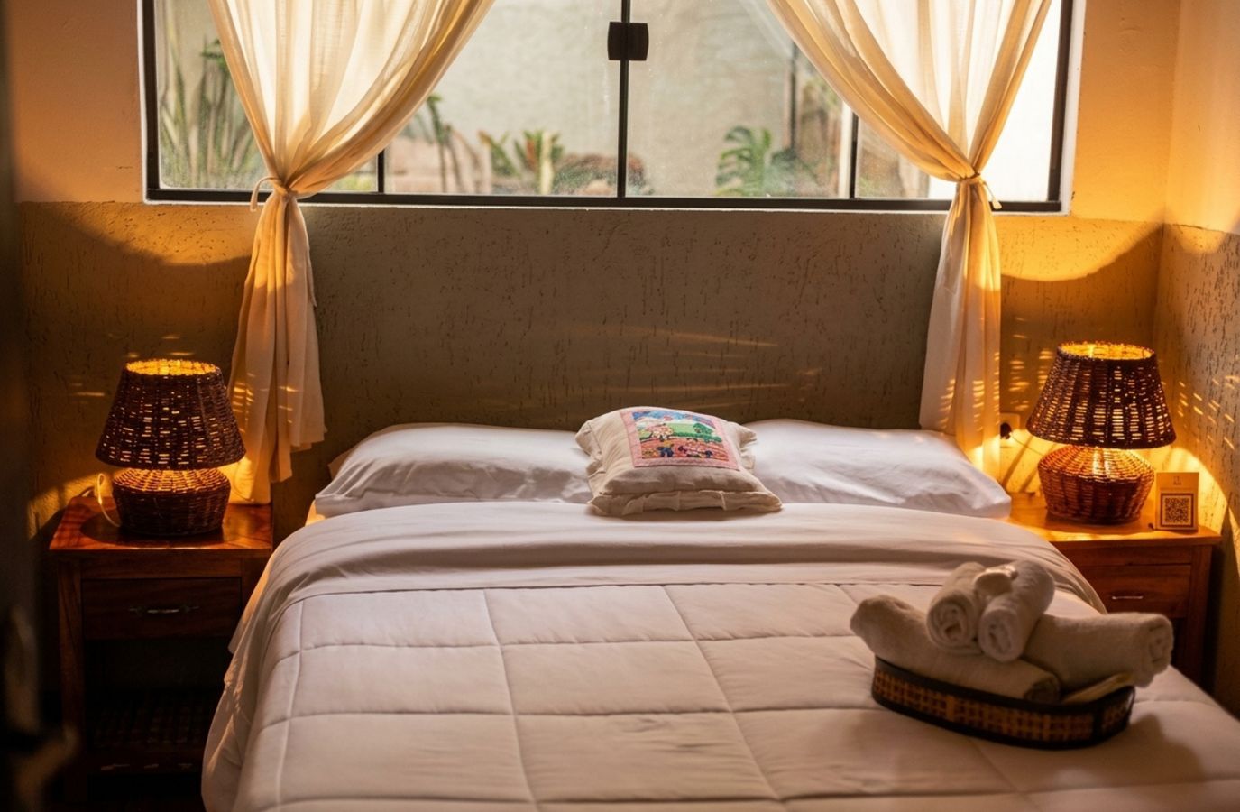 Bright room overlooking the garden