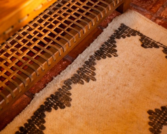 Handmade chair and rug