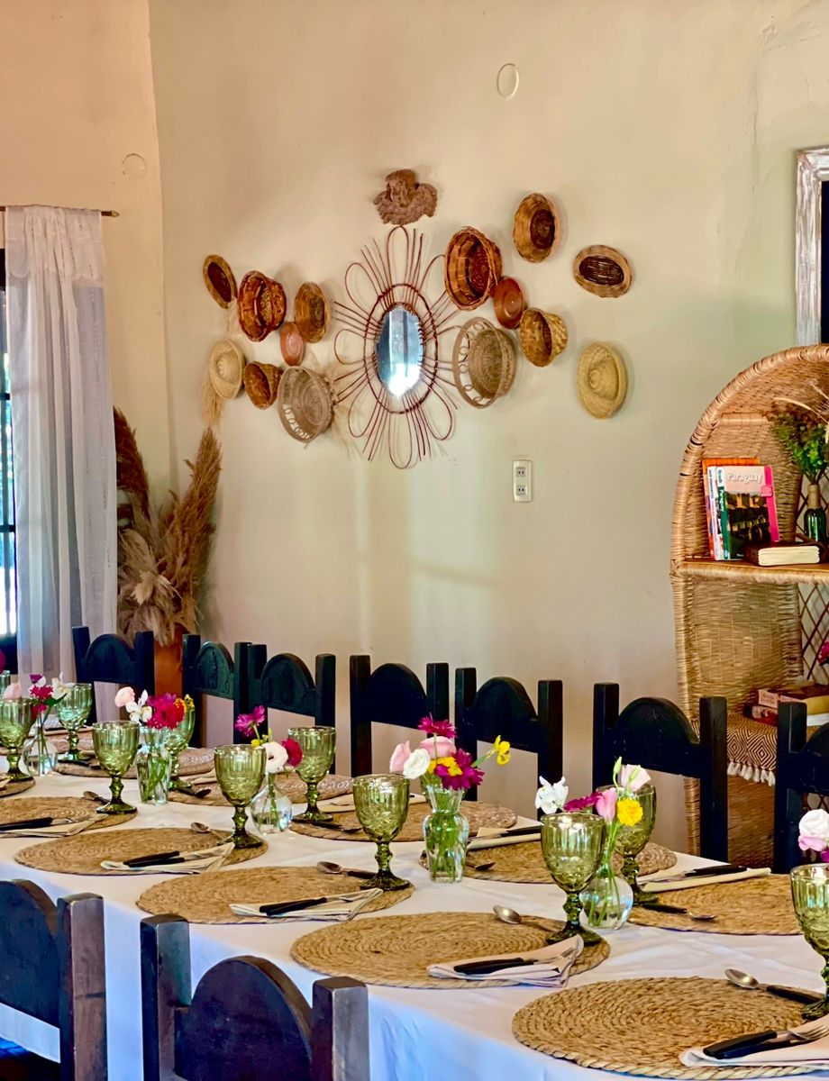 Indoor hall set up for an event