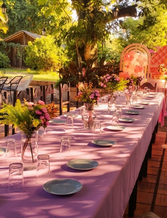 Celebration in the hotel garden